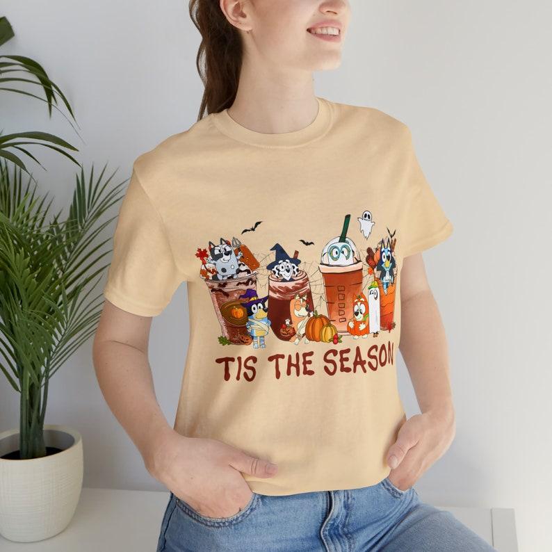 Adult Halloween Bluey Tee T-shirt Bluey Halloween Bluey Halloween Tee_Cotton T-Shirt, Perfect Tee, Gifts For Boyfriend and Girlfriend T-Shirt