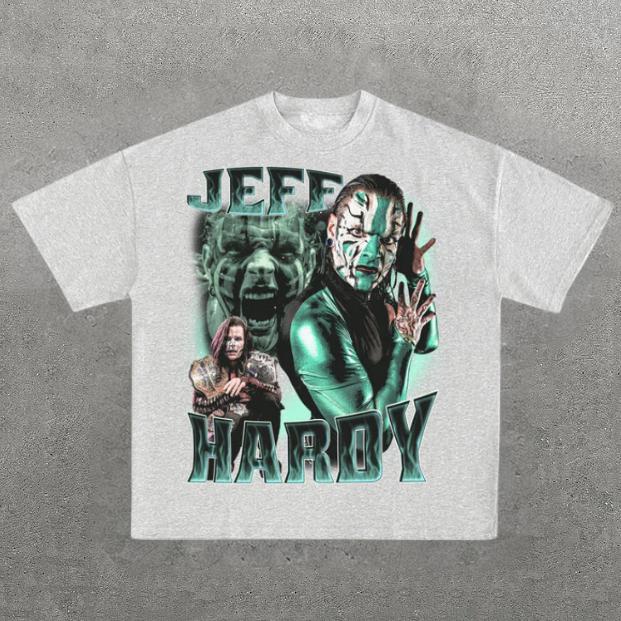 VINTAGE TEE JEFF HARDY, Prints Vintage T-Shirt, Wrestler Shirt, WWE Shirt, Y2k Shirt, Vintage Graphic Tee, Unisex T-Shirt, Gift For Him, Adult Casual