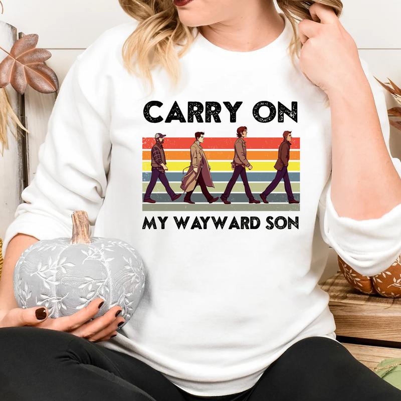 Carry On My Wayward Son T Shirt, Gift For Woman and Man Unisex T-Shirt Sweatshirt Hoodie
