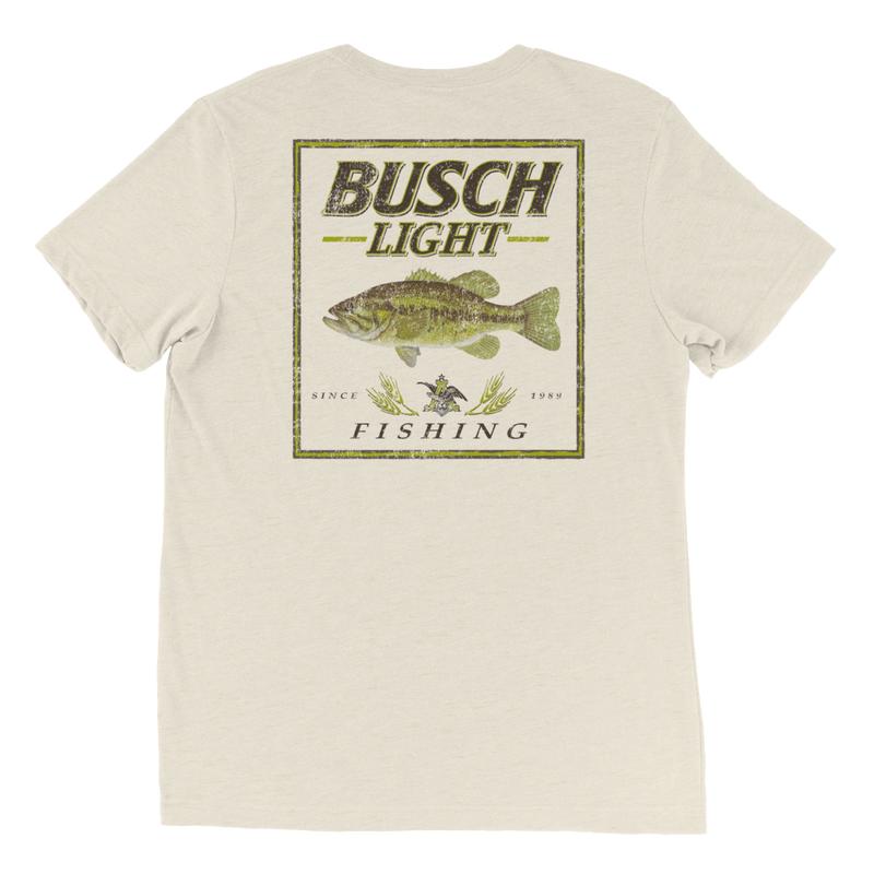 BUSCH LIGHT, BUSCH LIGHT FISHING LARGEMOUTH BASS T-SHIRT, For Men, For Women, Casual Graphic Round Neck T-shirt for Summer, Fashion Men's Top for Dai