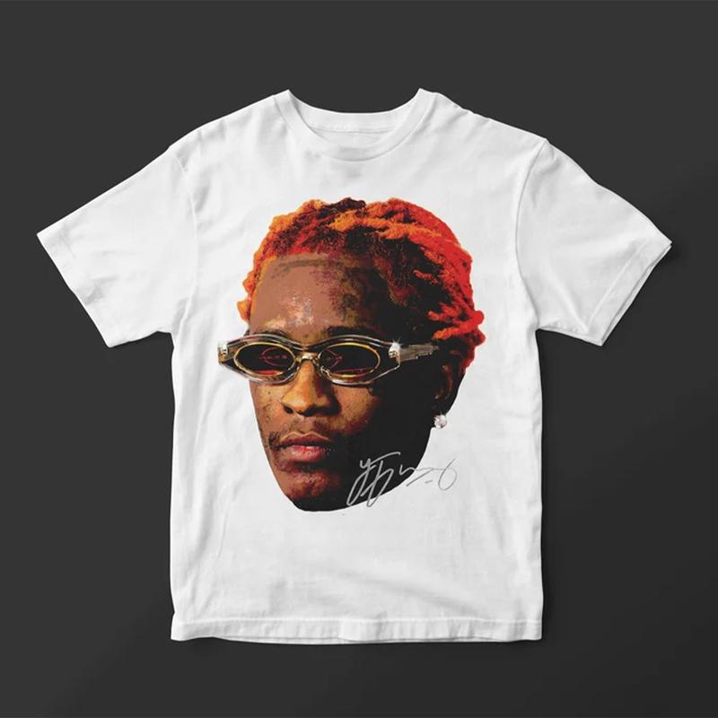 Young Thug Face T-Shirt ORANGE - Thugger Inspired Premium Graphic Tee