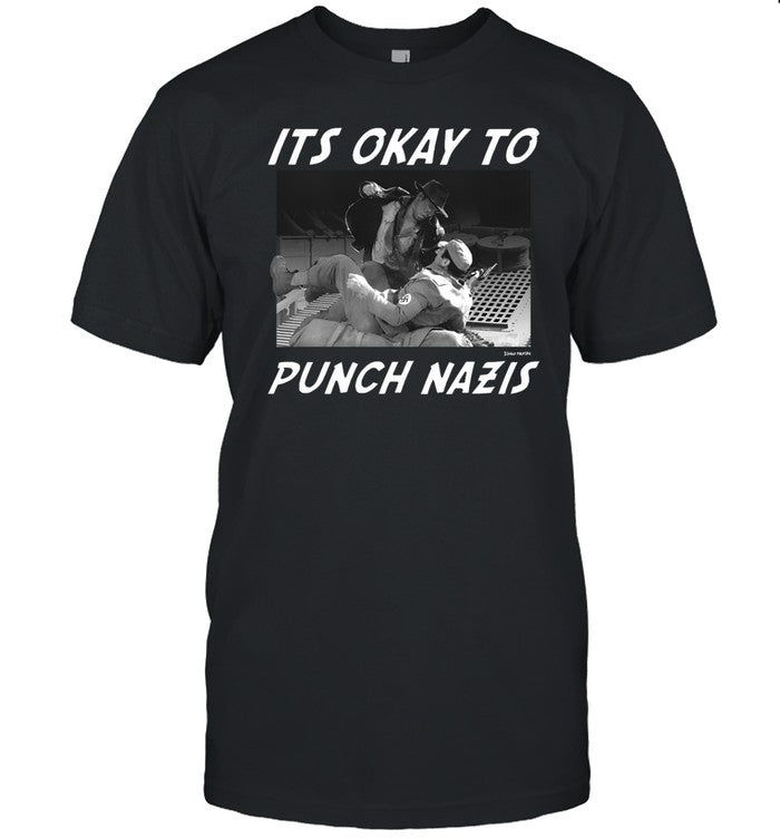 Punk With A Camera It's Okay To Punch Nazis Shirt
