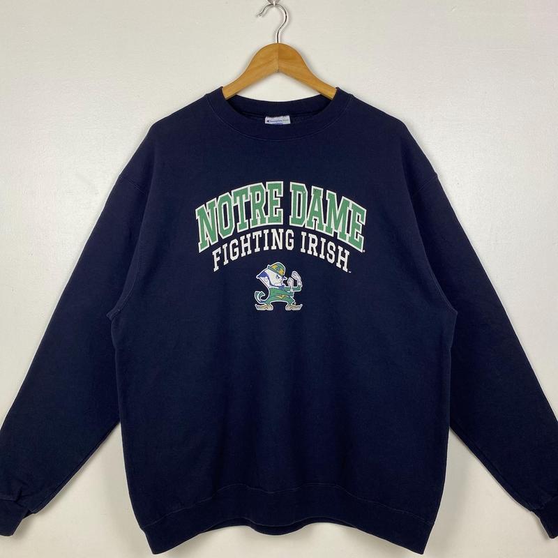 Vintage NCAA University of Notre Dame Sweatshirt, ‘Fighting Irish’ Crewneck Sweatshirt, Gift For Sport Fans