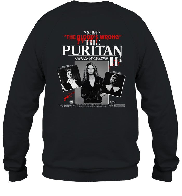 A24 Online Ceramics X MaXXXine The Puritan II Crew T Shirt