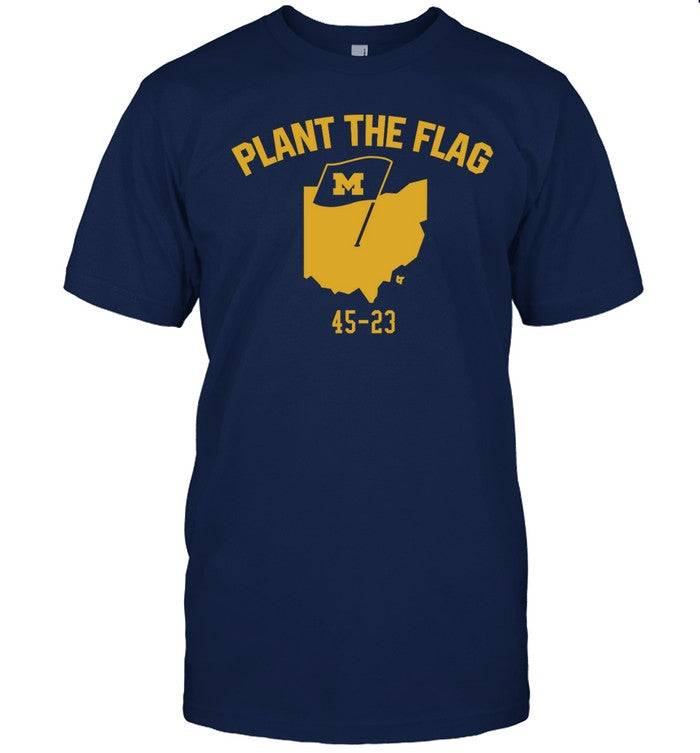 Limited Edition Plant The Flag Michigan Wolverines 45 23 Shirt