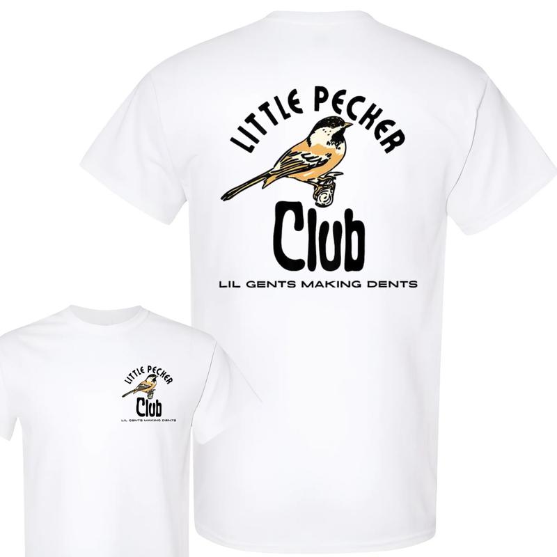 Little Pecker Club T-shirt , 2 Side , T-shirt For Men , Unisex T-shirt, Women T-shirt Classic Cotton