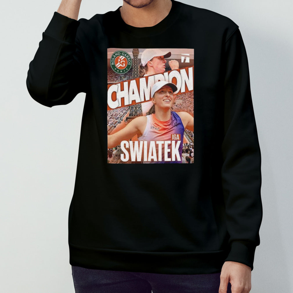 ga Swiatek Champion Roland Garros Paris 2024 IG4 The Championships Wimbledon shirt