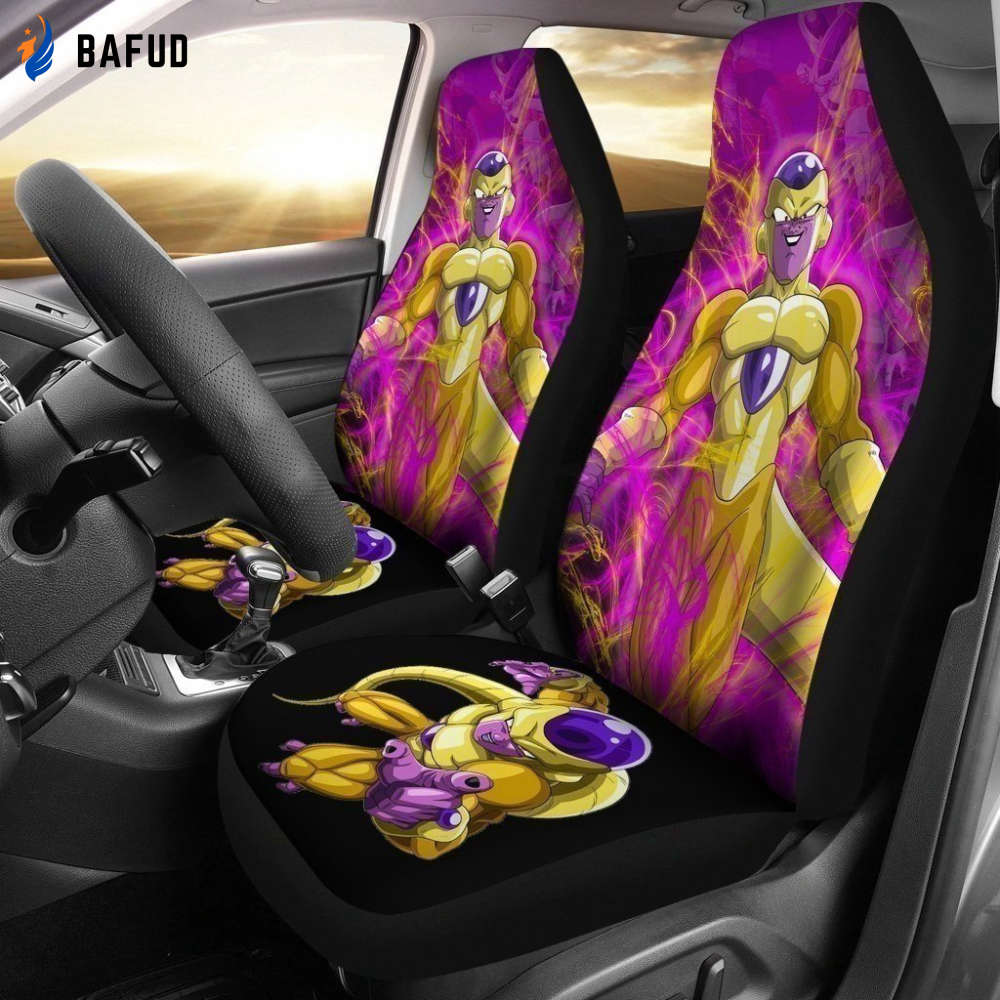 Golden Frieza Dragon Ball Car Seat Covers For Fan Gifts NH08 - Bafud