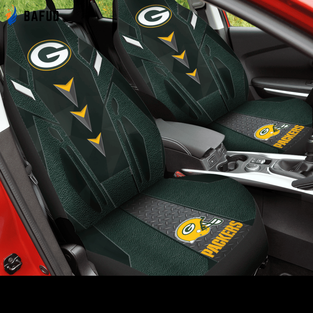 Green Bay Packers Car Seat Covers for Fan Gifts G95 - Bafud