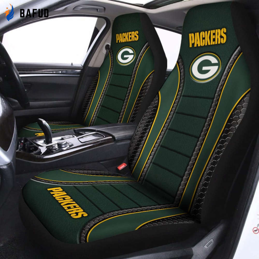 Green Bay Packers Leather Seat Covers For Fan Gifts For Fan Gifts for Fan Gifts CH - Bafud