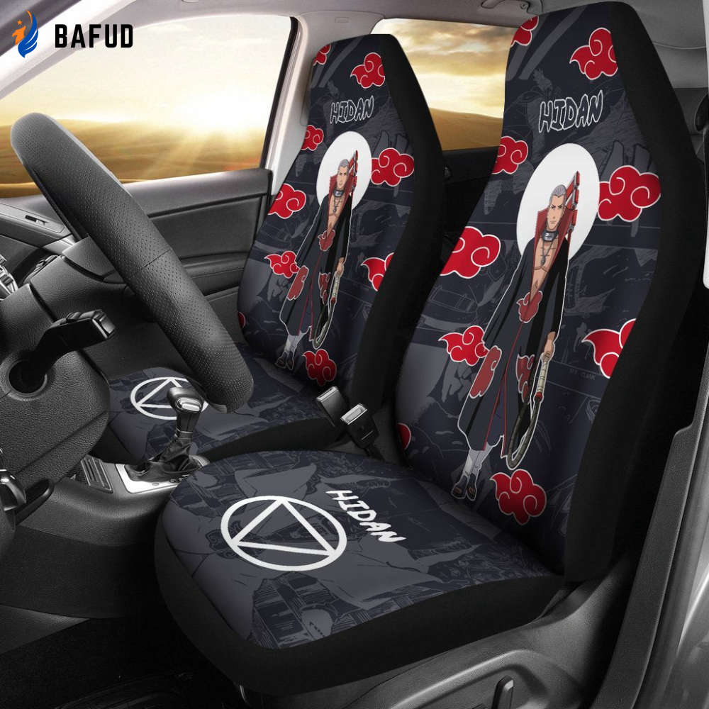 Hidan NRT Akatsuki Members Car Seat Covers For Fan Gifts Custom Anime Car Accessories - Bafud