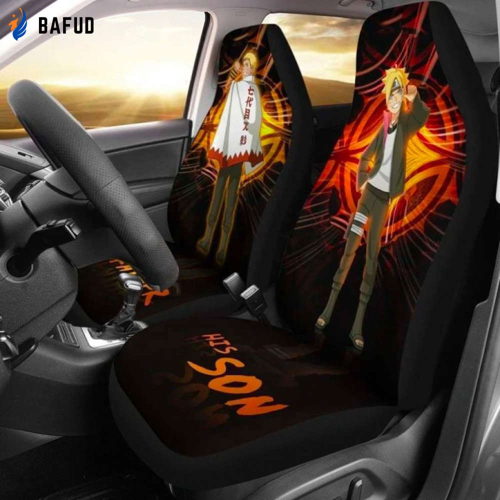 His Father His Son NRT Car Seat Covers For Fan Gifts Anime Custom NH1911 - Bafud