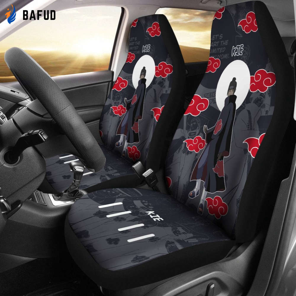 Kie NRT Akatsuki Members Car Seat Covers For Fan Gifts Custom Anime Car Accessories - Bafud