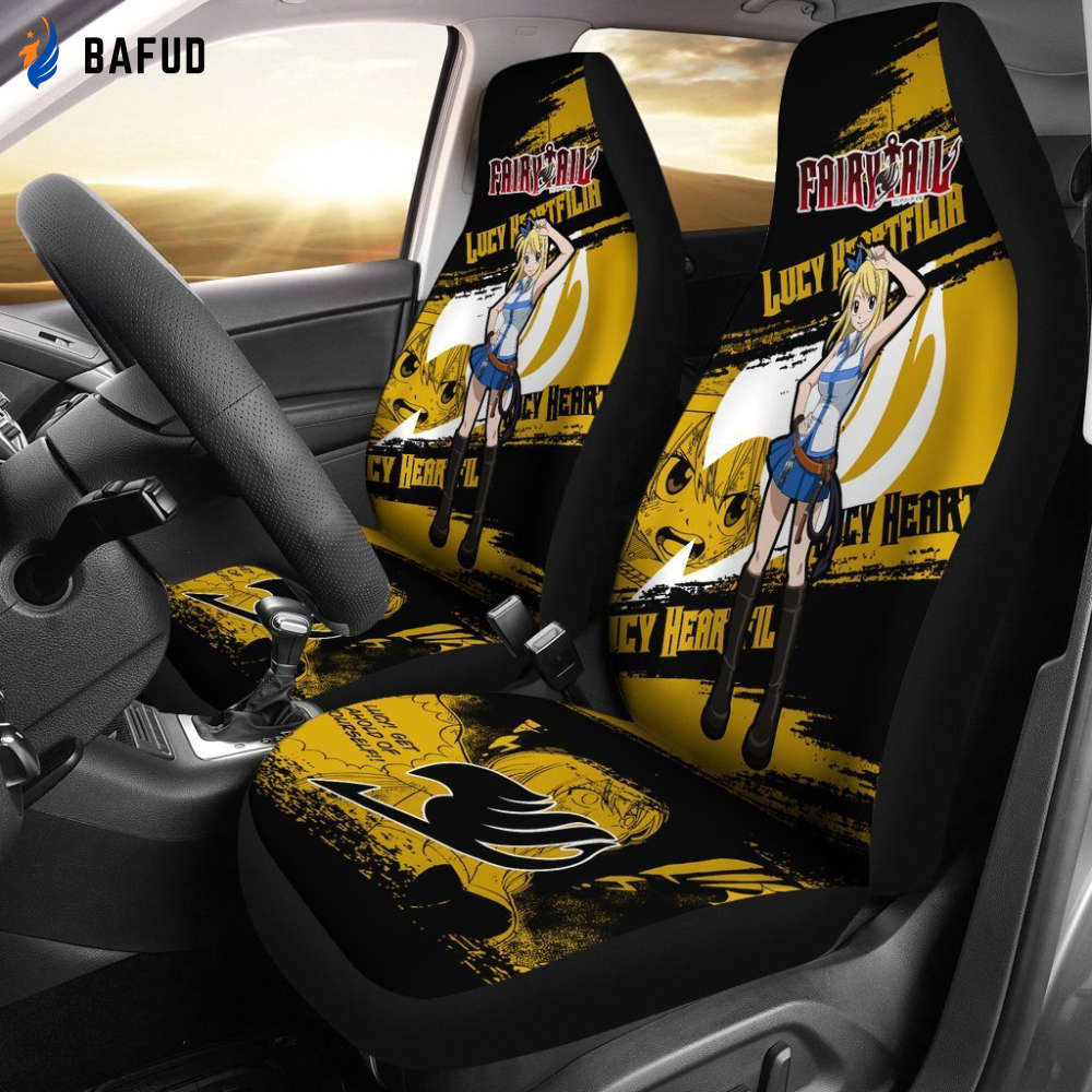 Lucy Heartfilia Fairy Tail Car Seat Covers For Fan Gifts Gift For Best Fan Anime - Bafud