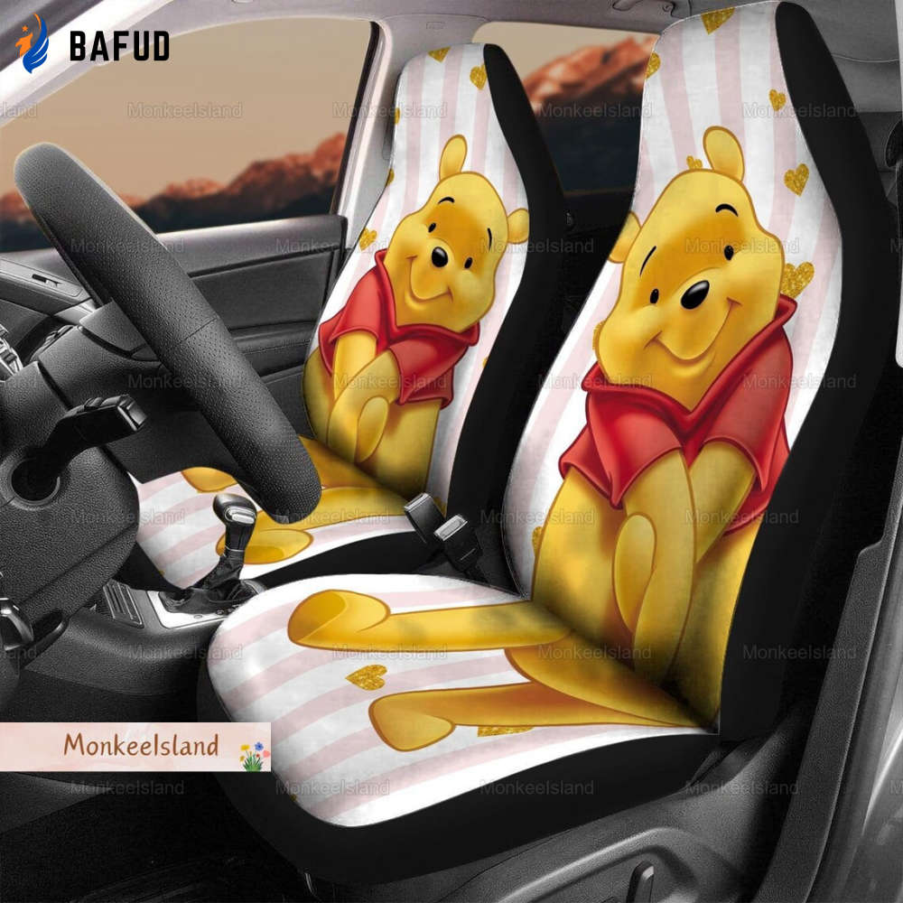 Resger pooh Print Car Seat Covers For Fan Gifts - PA62 - Bafud
