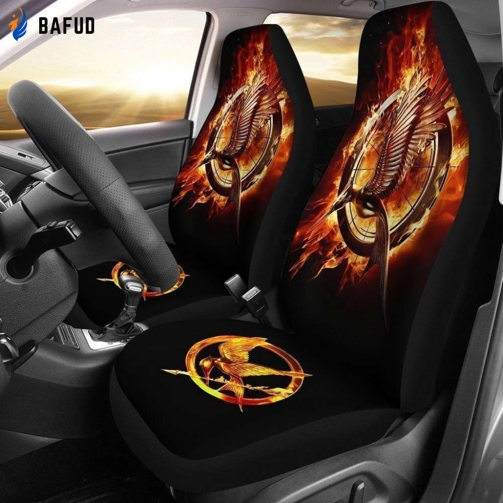 The Hunger Game Catching Fire Car Seat Covers For Fan Gifts - Bafud