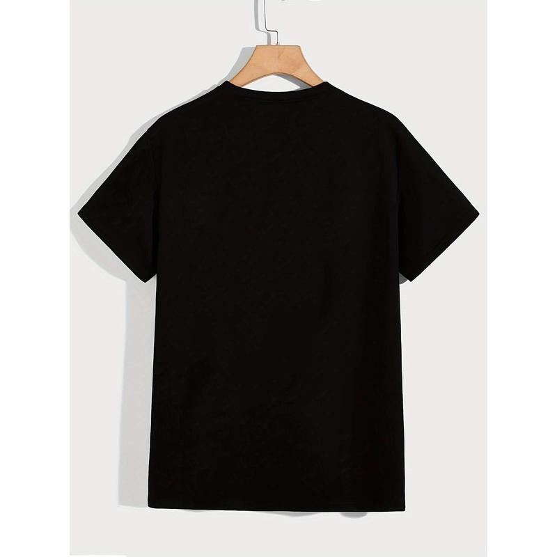 Yes Officer I Saw The Speed Limit Print Men's Crew Neck Fashionable Short Sleeve Sports T-shirt, Comfortable And Versatile, For Summer And Spring, Athletic Style, Comfort Fit T-Shirt, As Gifts