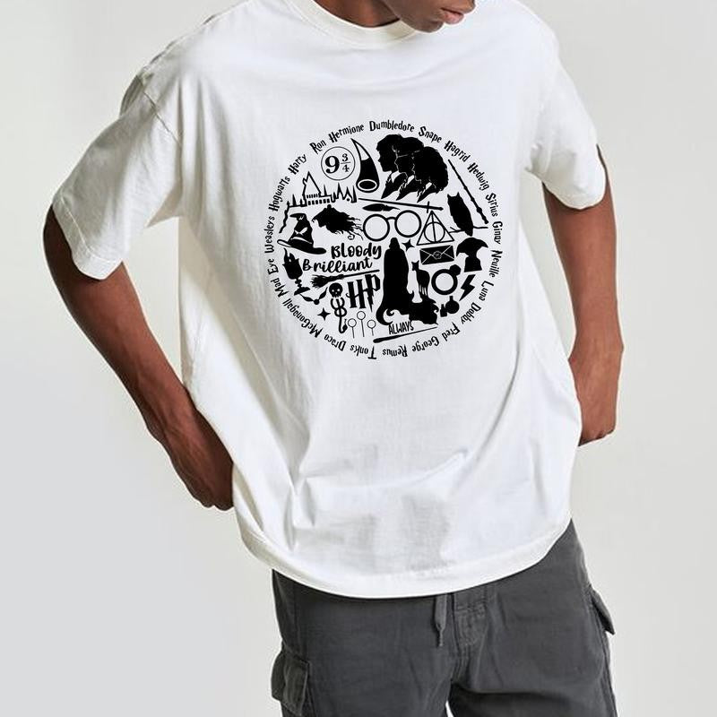 HP Characters And Quotes Sweatshirt Hoodie Shirt Cotton Fit