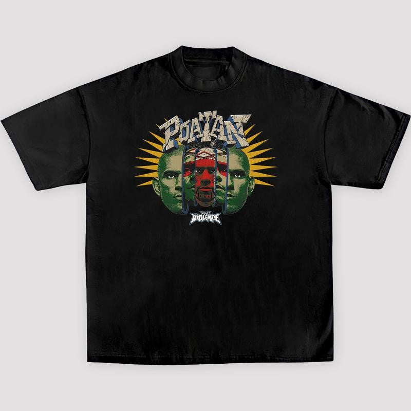 POATAN-SPLIT FACE WARRIOR TEE, Boxing T-shirt, Boxer Tee, Sports Shirt, UFC Shirt, Gift for Him Gift For Her Hoodie Sweatshirt Streetwear