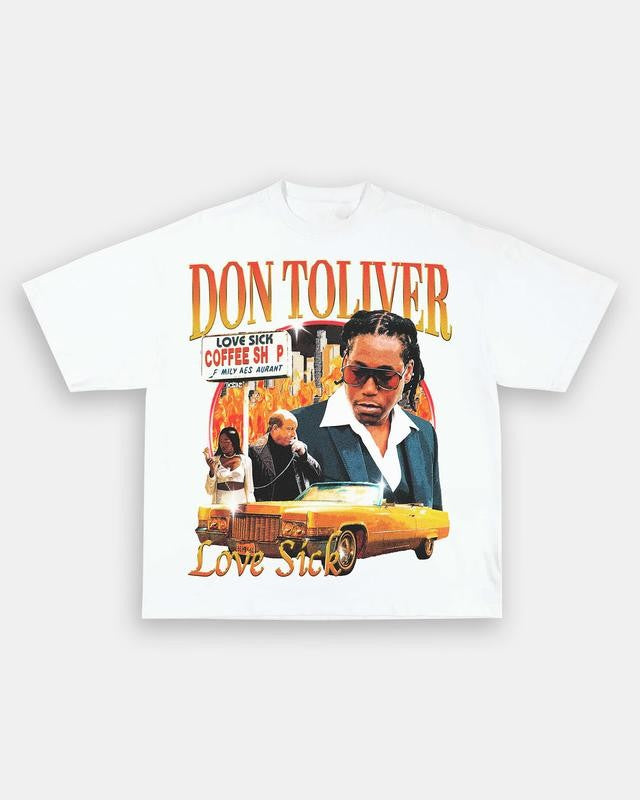 DON TOLIVER V2 TEE Print Short Sleeve T-Shirt Menswear Top Underwear Tshirt Streetwear Man Crewneck Casual Round Neck Tropical