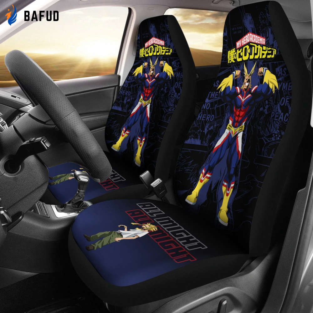 Toshinori Yagi My Hero Academia Car Seat Covers For Fan Gifts Anime Mixed Manga - Bafud