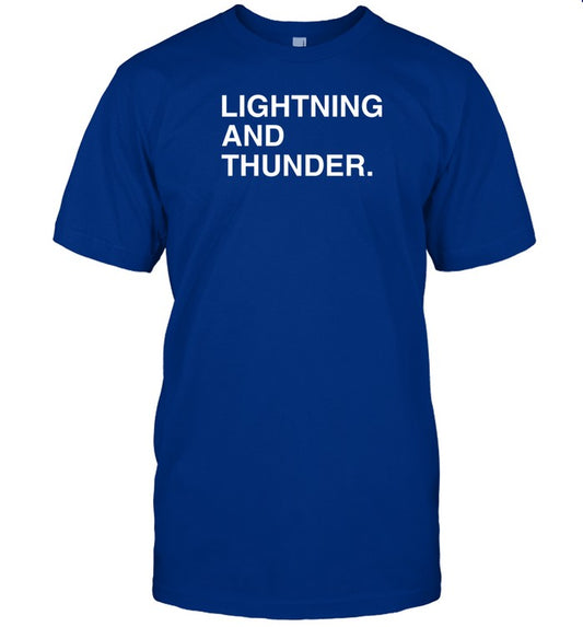 Obvious Shirts Lightning And Thunder T Shirt