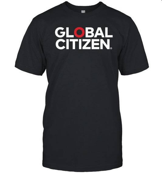 Hugh Jackman Wearing Global Citizen Logo