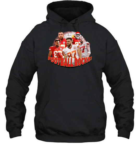 Travis Kelce Football Rocks Hoodie