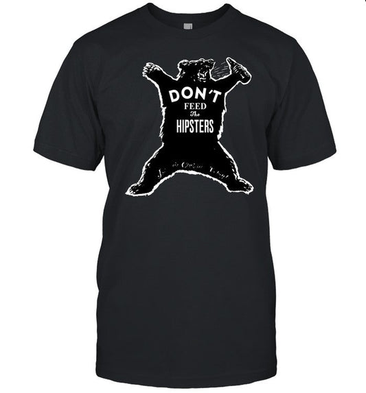 Marjorie Taylor Greene Press Release Parody Drinking Bear Don't Feed The Hipsters Tee