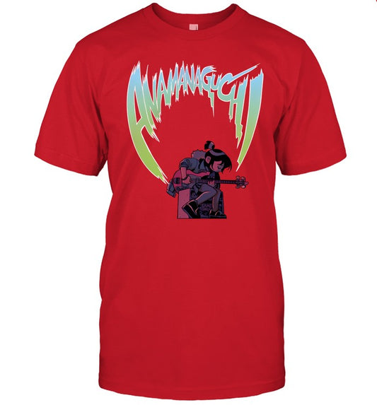 Bryan Lee O'malley Anamanaguchi Scott Pilgrim Vs The World Red Tee
