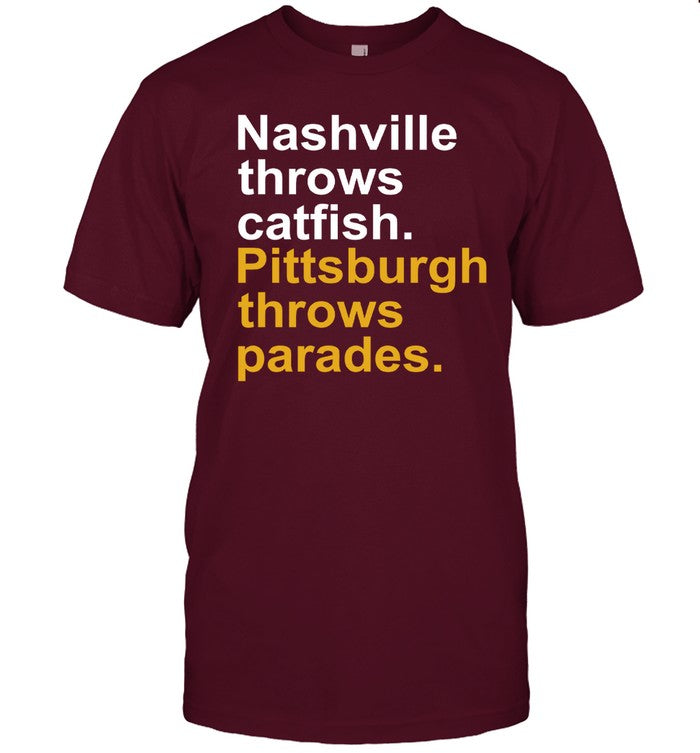 Nashville Throws Catfish Pittsburgh Throws Parades Hoodie