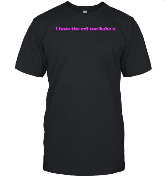 Kirsty Sedgman Wearing I Hate The Ref Too Babe X Tee
