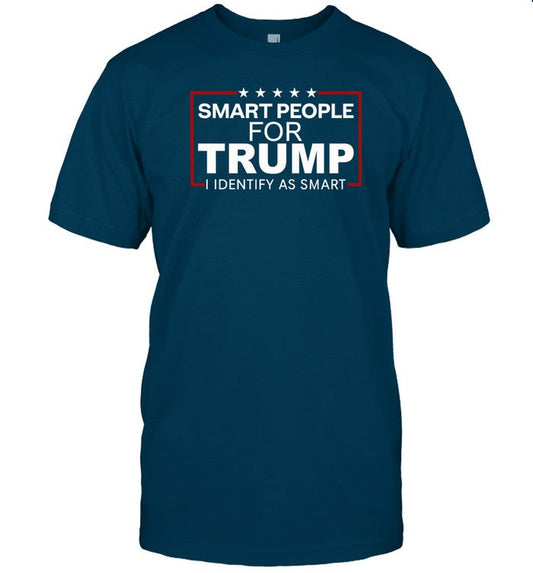 The Intellectualist Smart People For Trump I Identify As Smart Shirt