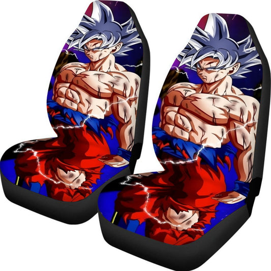 Awesome Ultra Instinct Silver Hair Goku DBZ Kids Car Seat Cover