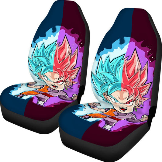 Dragon Ball Super Cute Chibi Blue Vegito Goku Rose Car Seat Cover