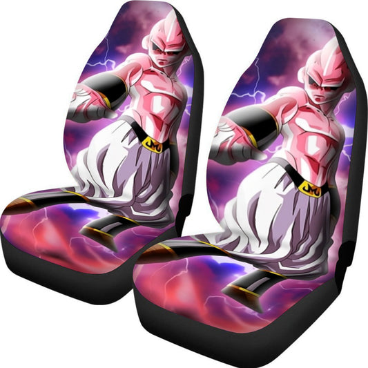 Majin Ultimate Mighty Kid Buu Tie Dye Lightning Amazing 3D Car Seat Cover