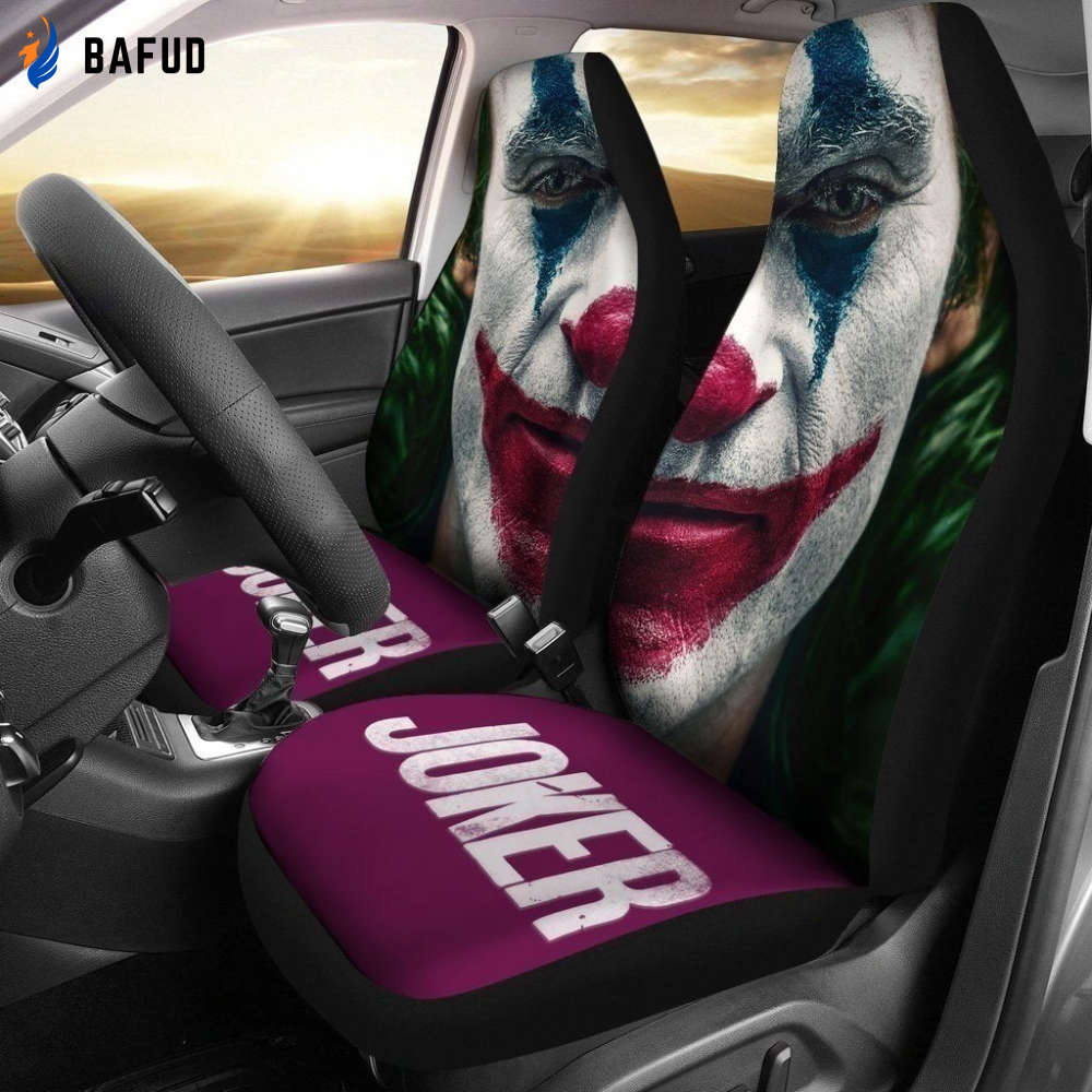2019 Joker Face Car Seat Covers For Fan Gifts NH11 - Bafud