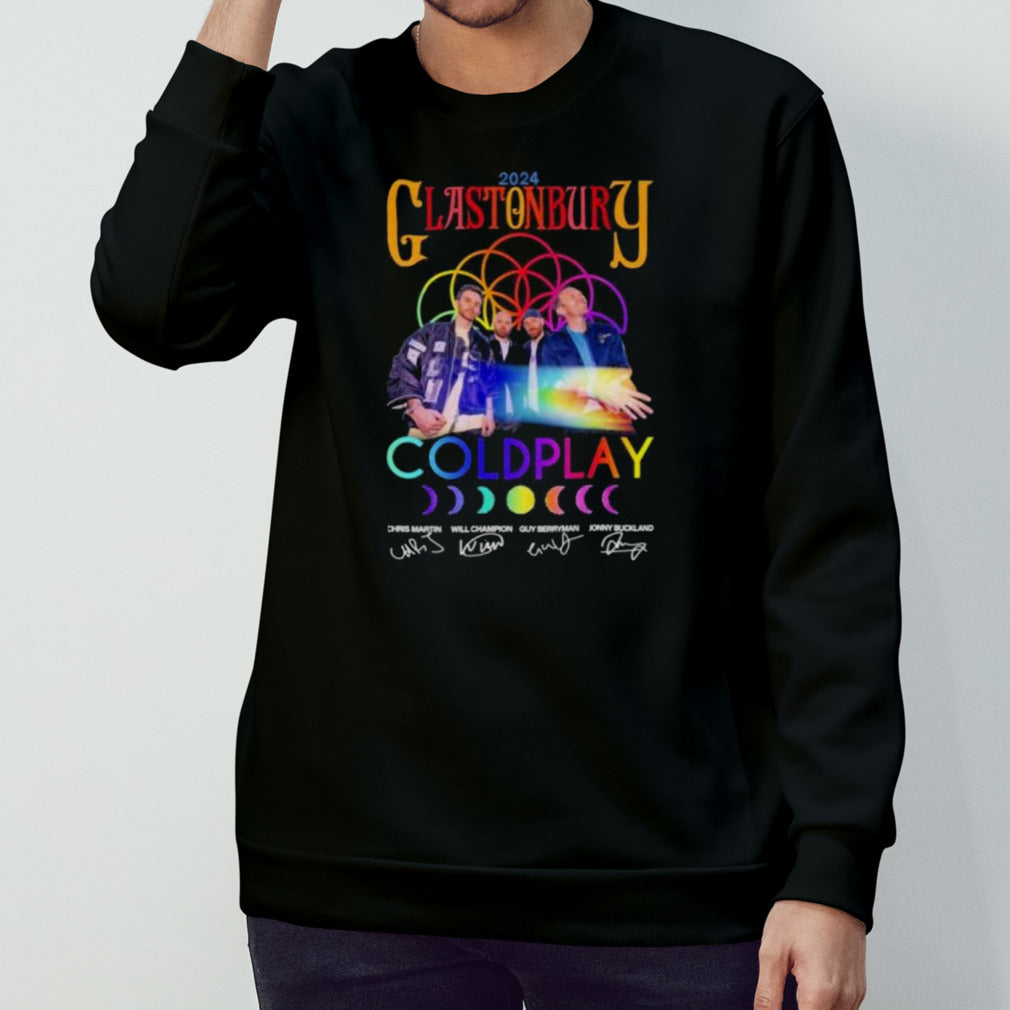 2024 Glastonbury Coldplay Signatures Shirt