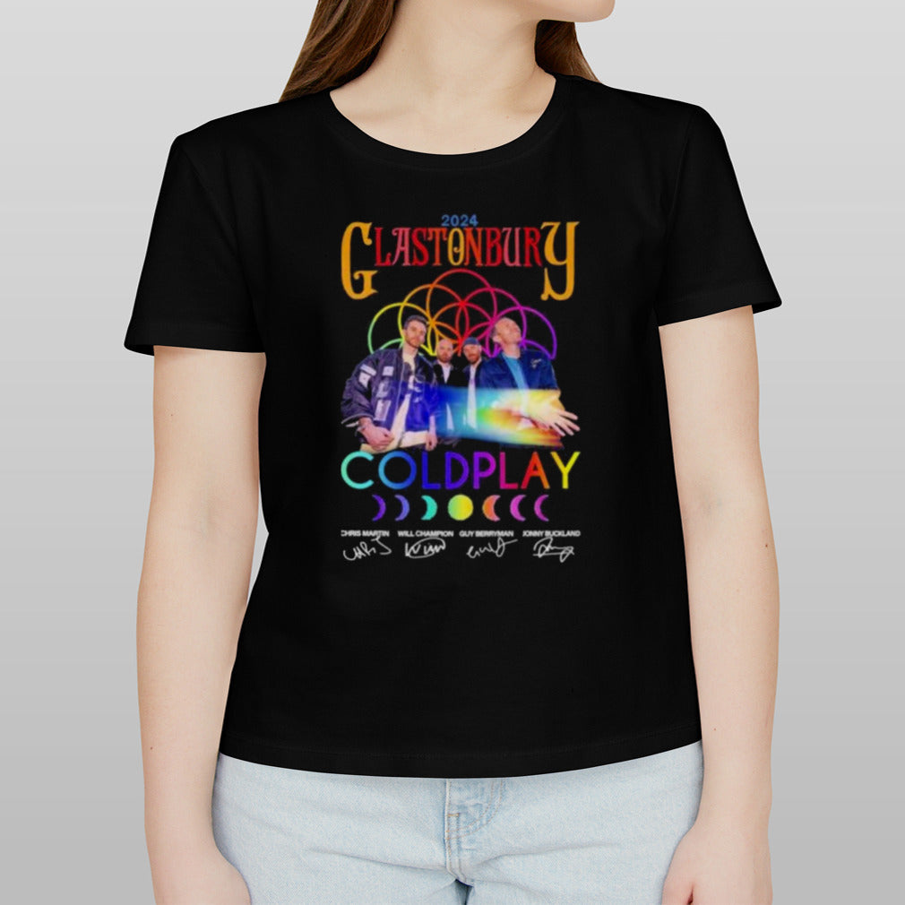 2024 Glastonbury Coldplay Signatures Shirt
