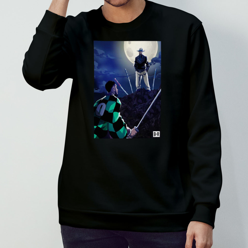 2024 NBA Finals Boston Celtics Vs Dallas Mavericks Head To Head In The Demon Slayer Style Tanjiro Vs Muzan Poster shirt