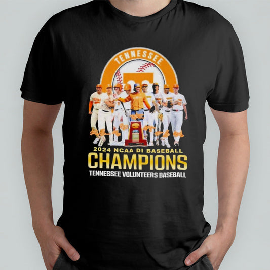 2024 NCAA DI Baseball Champions Tennessee Volunteers Baseball T-Shirt