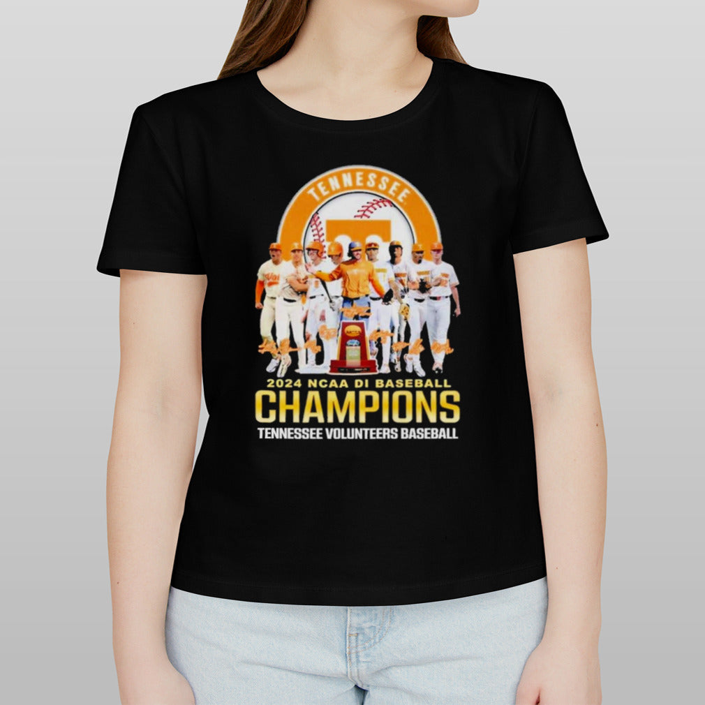 2024 NCAA DI Baseball Champions Tennessee Volunteers Baseball T-Shirt