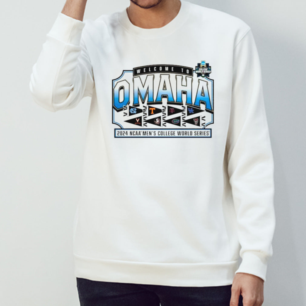 2024 NCAA Division I Baseball Championship Omaha 8 Team Player shirt