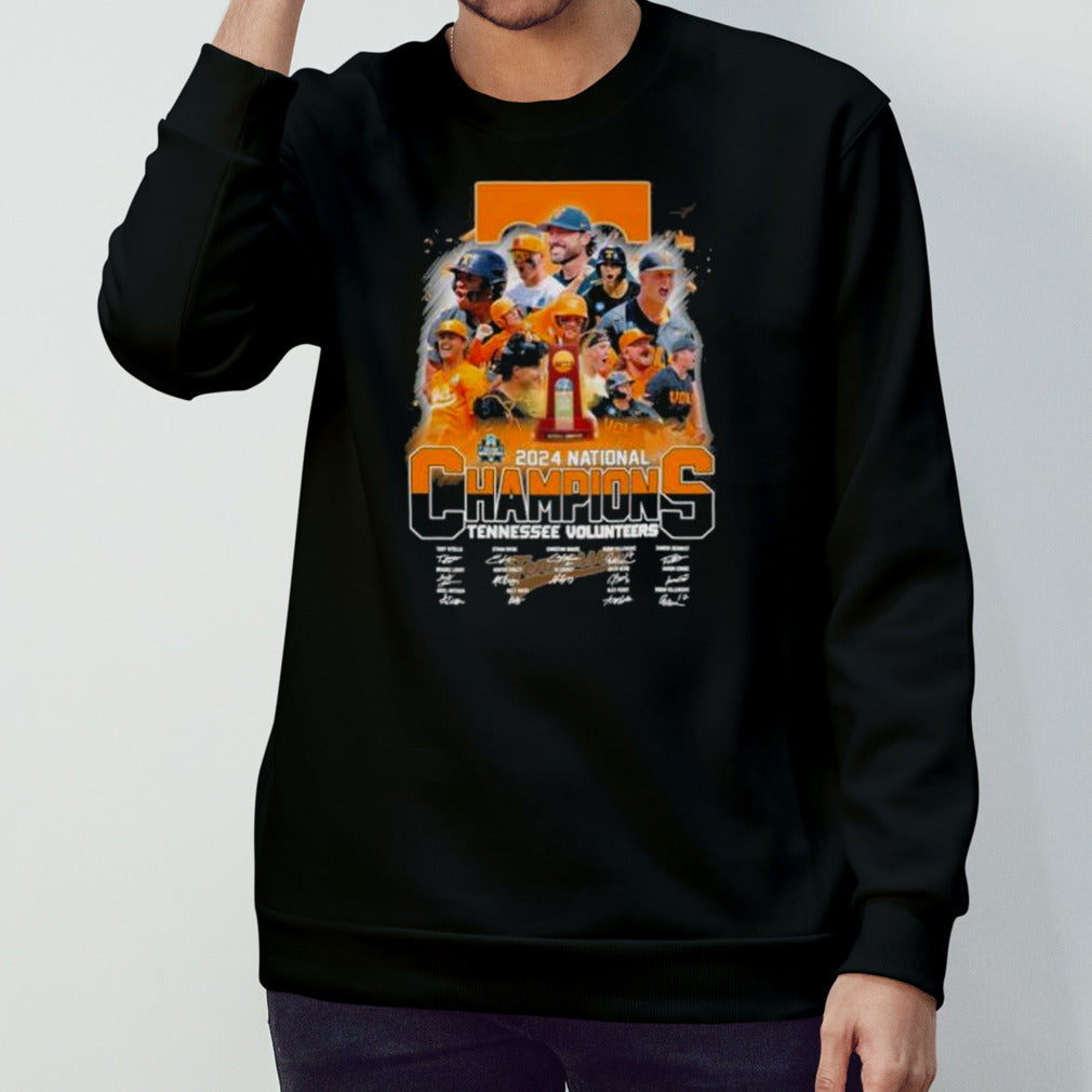 2024 National Champions Tennessee Volunteers Baseball Team Signatures shirt
