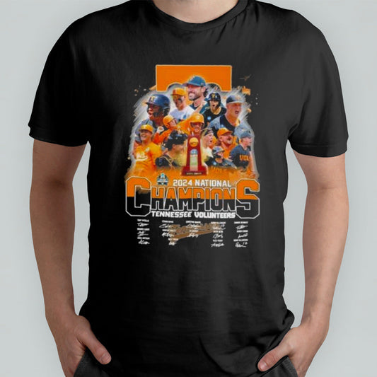 2024 National Champions Tennessee Volunteers Baseball Team Signatures shirt