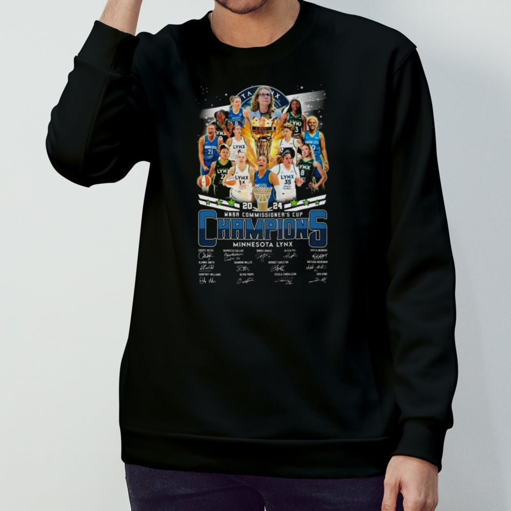 2024 Wnba Commissionerâ€™s Cup Champions Minnesota Lynx Signatures T-shirt