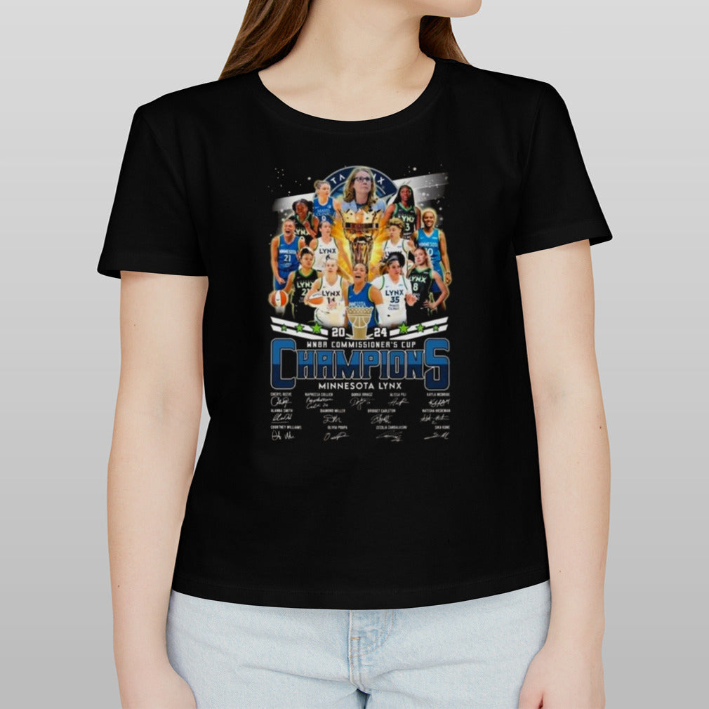 2024 Wnba Commissionerâ€™s Cup Champions Minnesota Lynx Signatures T-shirt