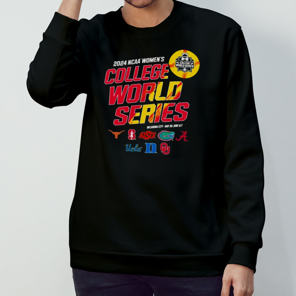 2024 Womenâ€™s College World Series Retro Eight Teams Matchup shirt