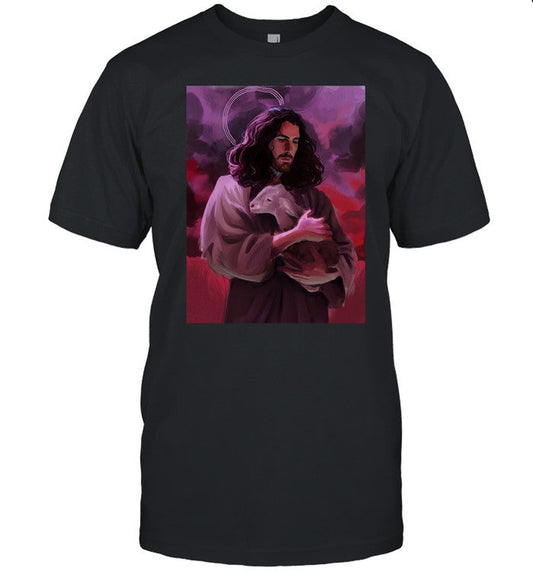 Hozius Jesus Holding A Lamb Shirt