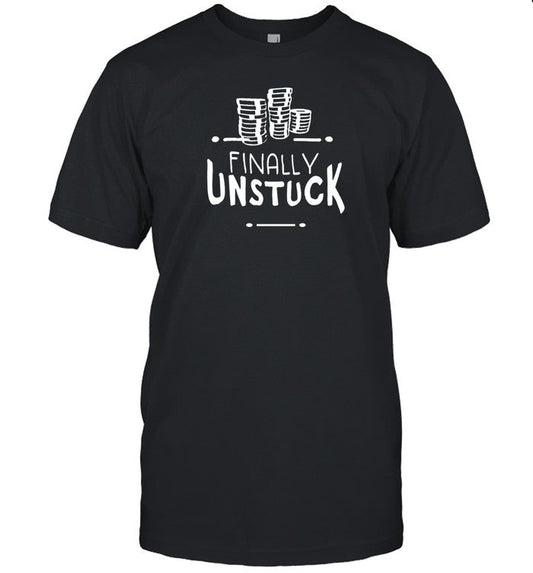 Phil Laak Wearing Finally Unstuck Tee